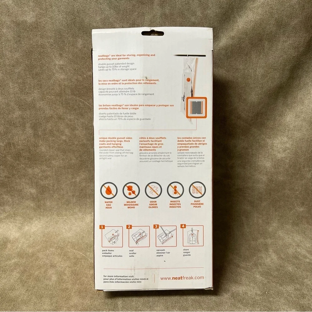 NeatFreak! vacuum clear storage bags